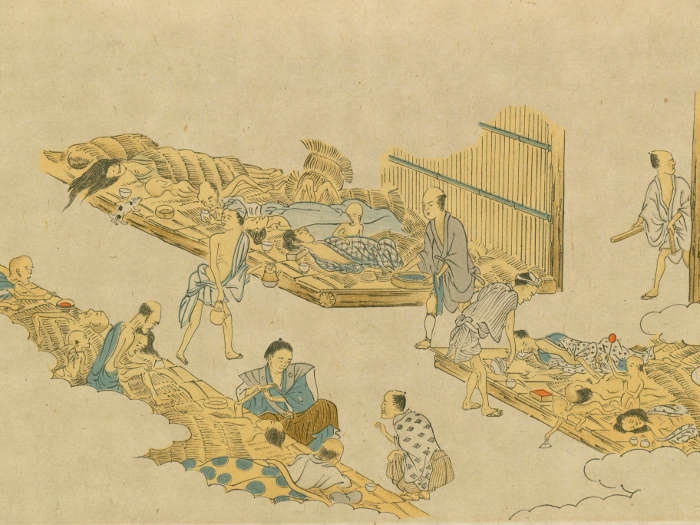 Historical art capturing 'The Great Tenpo Famine'