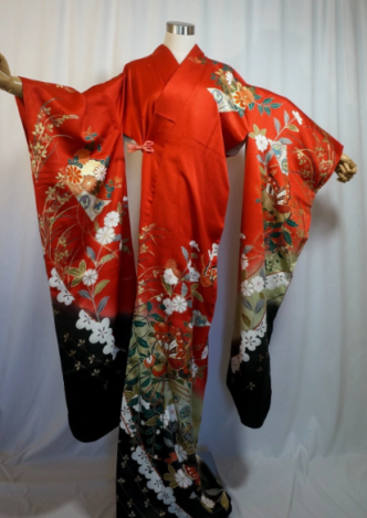 Furisode Kimono for unmarried women