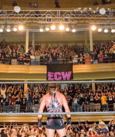 Famously interactive and energetic ECW crowd (2005).